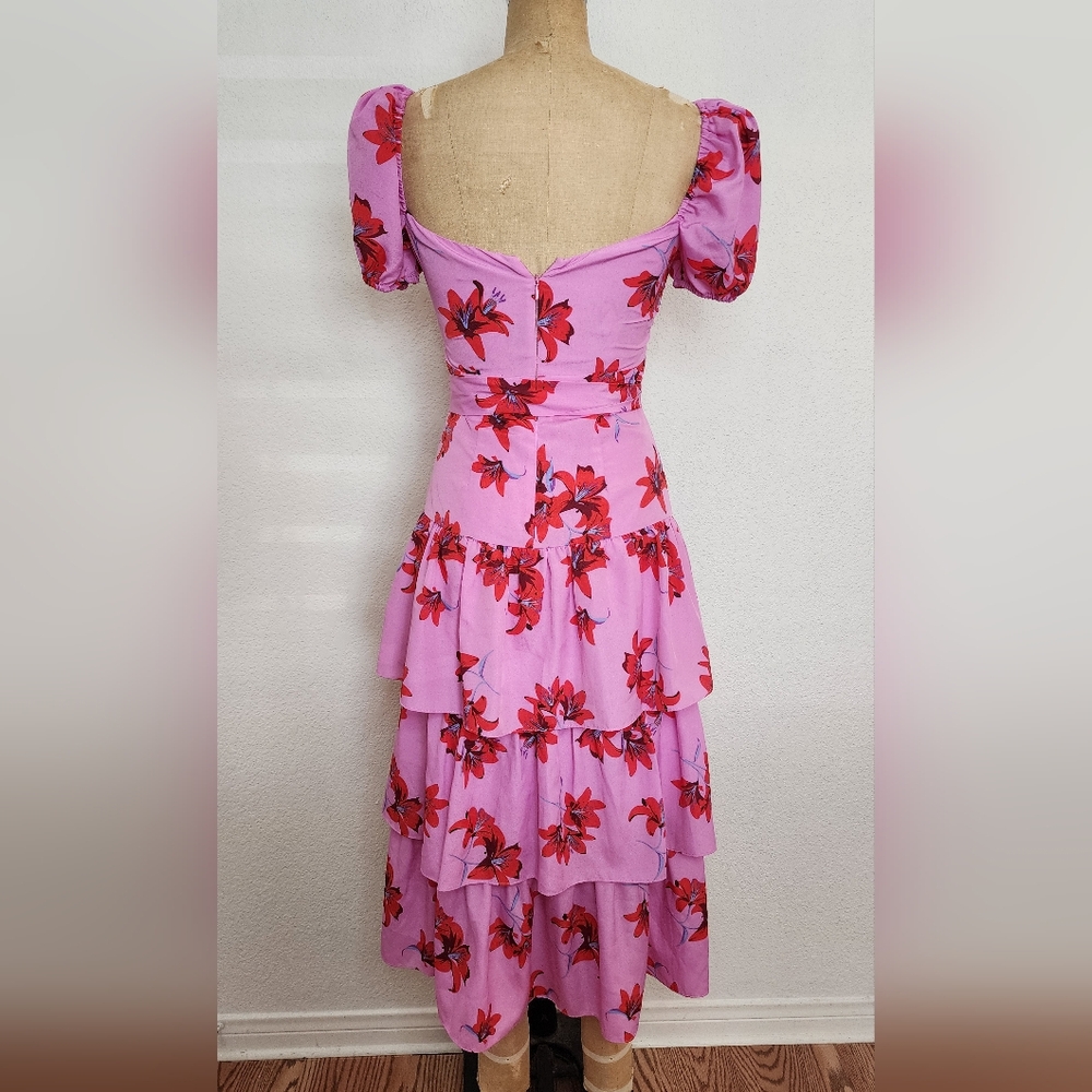 Likely Pink Floral Lottie Midi Dress - Picture 10 of 12